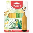 Szövegkiemelő készlet, 1-5 mm, MAPED "Fluo Peps Assorted", vegyes színek (szín nem választható) 4 db