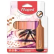 Szövegkiemelő készlet, 1-5 mm, MAPED "Fluo Peps Assorted", vegyes színek (szín nem választható) 4 db