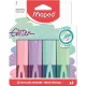 Szövegkiemelő készlet, 1-5 mm, MAPED "Glitter Fluo Peps", vegyes pasztell színek (szín nem választható) 4 db