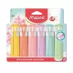 Szövegkiemelő készlet, 1-5 mm, MAPED "Fluo Peps Quality", 6 különböző pasztell szín 6 db