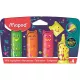 Szövegkiemelő készlet, 1-5 mm, MAPED "Pixel Party Mini", 4 különböző szín 4 db