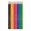Akvarell ceruza készlet, háromszögletű, ecsettel, MAPED "Color'Peps", 12 különböző szín