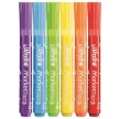 Ablakfilc készlet, vastag, törlőkendővel, 5 mm, MAPED "Marker'Peps", 6 különböző szín 6 db