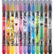 Filctoll készlet, 2,8 mm, kimosható, MAPED "Color'Peps Monster" 12 különböző szín 12 db