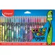 Filctoll készlet, 2,8 mm, kimosható, MAPED "Color'Peps Monster" 24 különböző szín 24 db