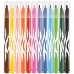 Filctoll készlet, 2,8 mm, kimosható, MAPED "Color'Peps Jungle", 12 különböző szín 12 db