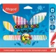 Filctoll készlet, 2,8 mm, kimosható, MAPED "Color'Peps Jungle", 18 különböző szín 18 db