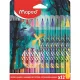 Filctoll készlet, 2,8 mm, kimosható, MAPED „Dragon sárkány”, 12 különböző szín 12 db