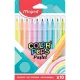 Filctoll készlet, 2,8 mm, kimosható, MAPED "Color'Peps Pastel", 10 különböző pasztell szín 10 db