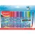 Filctoll készlet, 2 mm, kimosható, MAPED "Color'Peps Ocean Life", 24 különböző szín 24 db