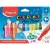 Filctoll készlet, 6,5 mm, kimosható, MAPED "Color'Peps Mini Power", 12 különböző szín 12 db