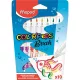 Filctoll készlet, kimosható, ecsetjellegű, MAPED "Color ’Peps Brush", 10 különböző szín 10 db