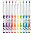 Filctoll készlet, kimosható, ecsetjellegű, MAPED "Color ’Peps Brush", 10 különböző szín 10 db