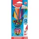 Színes ceruza készlet, háromszögletű, MAPED "Color'Peps Strong", 12 különböző szín 12 db