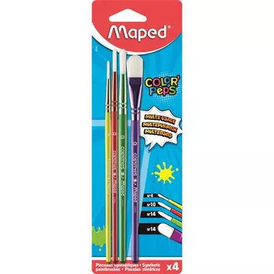 Ecsetkészlet, no. 4-10-14-14, MAPED "Color'Peps" 4 db