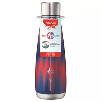   Termosz, duplafalú, 500 ml, rozsdamentes acél, MAPED PICNIK "Concept Adult", kék-piros nyomat 1 db