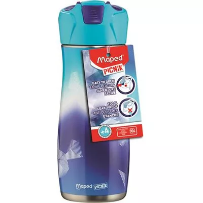 Kulacs, 580 ml, rozsdamentes acél, MAPED PICNIK "Concept Kids Arctic", jégvilág 1 db