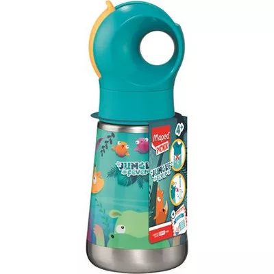 Kulacs, 350 ml, rozsdamentes acél, MAPED PICNIK "Jungle Fever" 1 db
