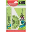 Vonalzókészlet, műanyag, törhetetlen, 3 darabos, MAPED "Twist'n Flex" 3 db