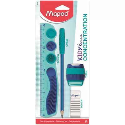 Írószer készlet, 4 darabos, MAPED "Kidy Learn Concentration" 4 db