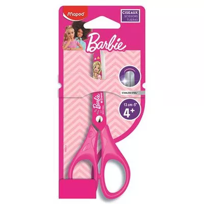 Olló, iskolai, 13 cm, MAPED "Barbie" 1 db