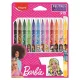 Filctoll készlet, 2,8 mm, kimosható, MAPED "Barbie", 12 különböző szín 12 db