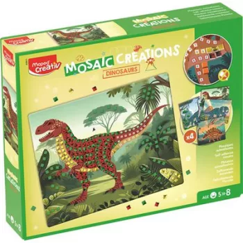   Mozaikos képkészítő, dinoszaurusz, MAPED CREATIV "Mosaic Creations" 1 készlet