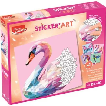   Kreatív matricás készlet, különleges állatok, MAPED CREATIV "Sticker' Art" 1 készlet