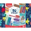 Színezőkészlet, írószertartóval, 50 darabos, MAPED CREATIV 1 készlet