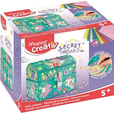 Mozaikos titkos kincsesláda, MAPED CREATIV, "Secret Mosaics" 1 készlet