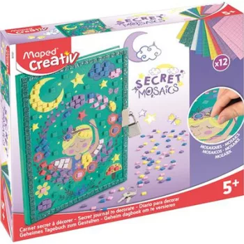   Mozaikos titkos napló, MAPED CREATIV "Secret Mosaics" 1 készlet
