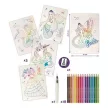 Akvarell festőkészlet, MAPED CREATIV "Barbie Aqua Art - Maxi Set" 1 készlet - AKCIÓS