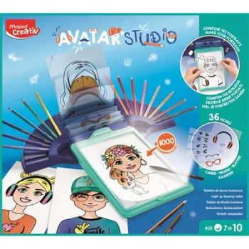   Kreatív rajzkészlet kiegészítőkkel, MAPED CREATIV "Avatar Studio" 1 készlet