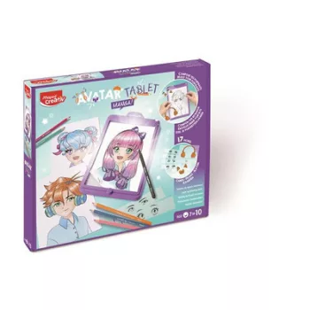   Kreatív készségfejlesztő rajzkészlet, MAPED CREATIV "Avatar Tablet Manga" ► KIFUTÓ!