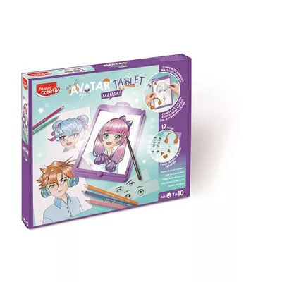Kreatív készségfejlesztő rajzkészlet, MAPED CREATIV "Avatar Tablet Manga" ► KIFUTÓ!