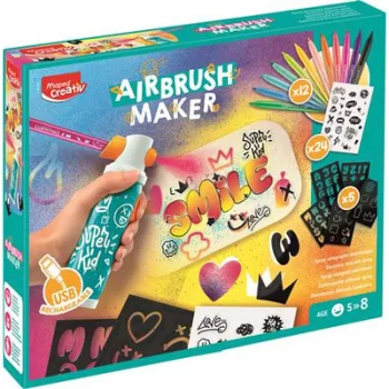  Kreatív festékszóró készlet, MAPED CREATIV "Airbrush Maker" 1 készlet