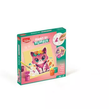   Számfestő készlet, cica és nyuszi, MAPED CREATIV "Paint by number" 1 készlet