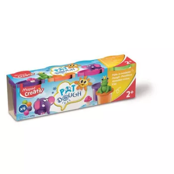   Gyurma készlet, 4x114 g, MAPED CREATIV "Pat Dough Fancy", vegyes színek (szín nem választható) 1 készlet