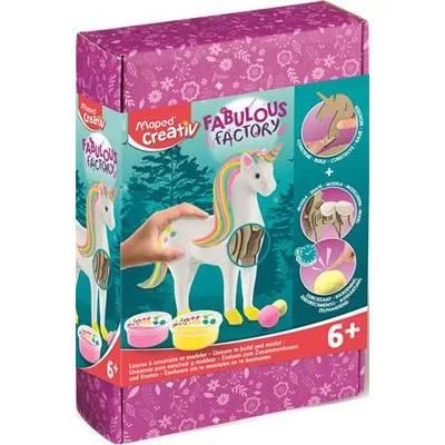 Unikornis készítő modellező gyurma készlet, MAPED CREATIV "Fabulous factory" 1 készlet