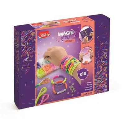Karkötő készítő készlet, neon, MAPED CREATIV "Imagin' Style" 1 készlet