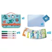Kreatív készségfejlesztő tábla, utazótáskával, állati móka, MAPED CREATIV "Travel Board" 1 készlet