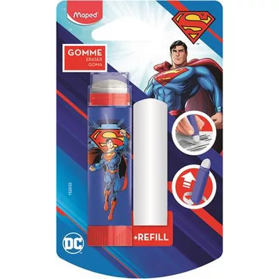 Radírstift, pótbéllel, MAPED "Superman"