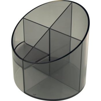   Írószertartó, 4 részes, HELIT "Economy", füstszínű