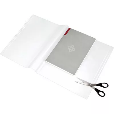 Füzet- és könyvborító, áttetsző, fényes felület, állítható széllel, öntapadó csíkkal 550x310 mm, PP, PANTA PLAST 10 db