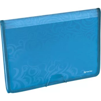   Harmonikamappa, A4, 6 részes, PP, gumis, PANTA PLAST "Tai Chi", kék