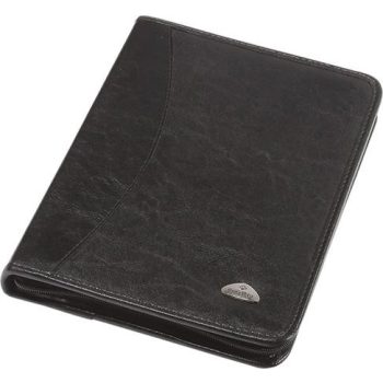 Konferencia mappa, A4, cipzáras, 25 mm, PANTA PLAST, fekete