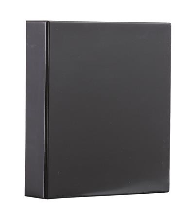 Gyűrűs könyv, panorámás, 4 gyűrű, 80 mm, A4, PVC, PANTA PLAST, fekete
