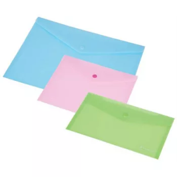   Irattartó tasak, A4, PP, patentos, 160 mikron, PANTA PLAST, pasztell rózsaszín