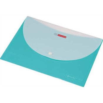   Irattartó tasak, A4, PP, patentos, két zsebes, 200 mikron, PANTA PLAST, zöld