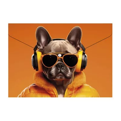 Irattartó tasak, A4 PP, patentos, 180 mikron, PANTA PLAST "Cool dog"